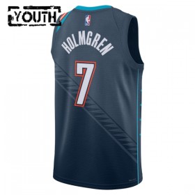 Dres Oklahoma City Thunder Chet Holmgren Nike 2025-26 City Edition Crno Swingman - Dječji